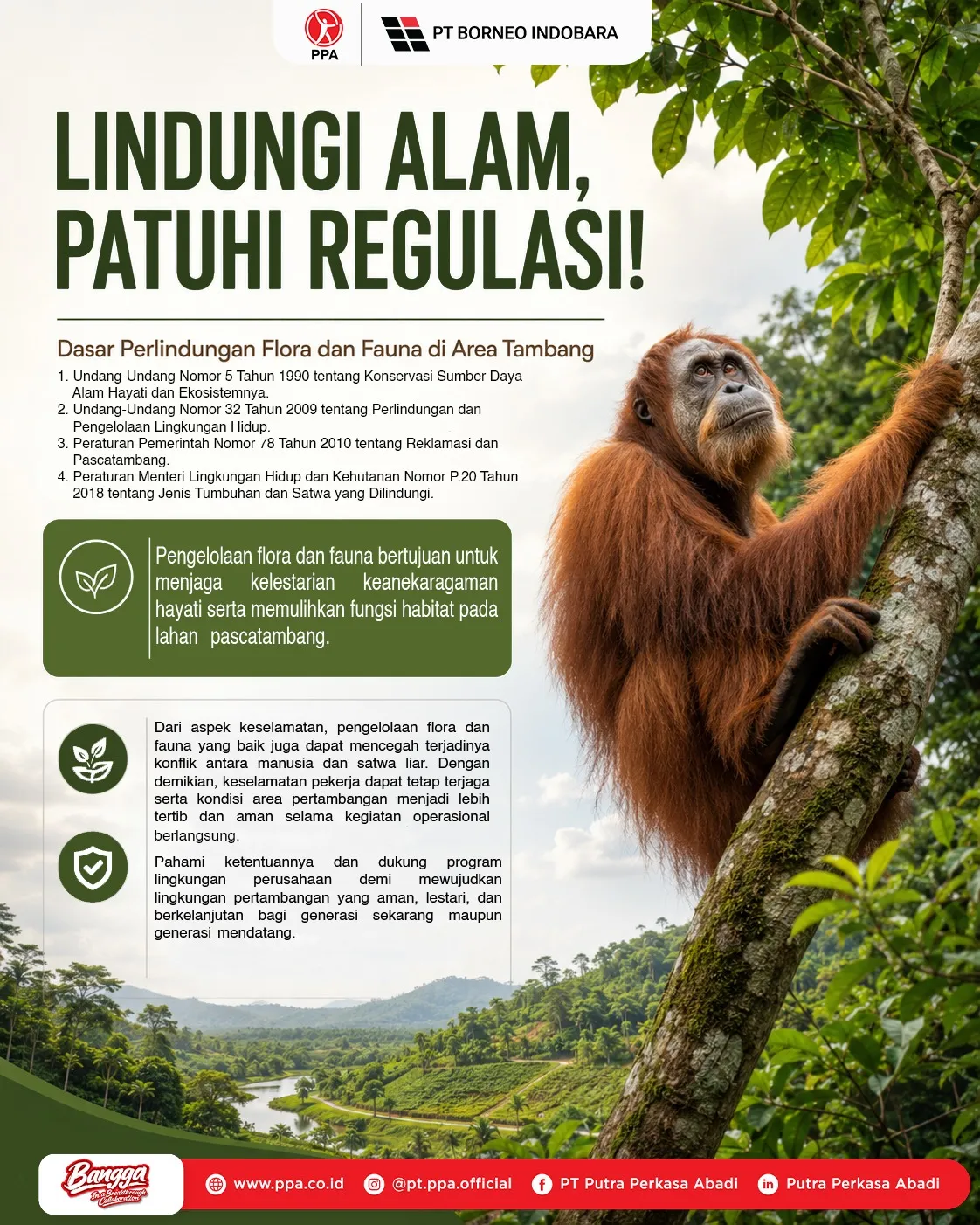 Lindungi Flora dan Fauna, Wujudkan Pertambangan Berkelanjutan